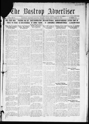 The Bastrop Advertiser (Bastrop, Tex.), Vol. 67, No. 27, Ed. 1 Friday, December 19, 1919