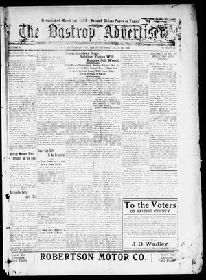 The Bastrop Advertiser (Bastrop, Tex.), Vol. 67, No. 51, Ed. 1 Thursday, July 22, 1920