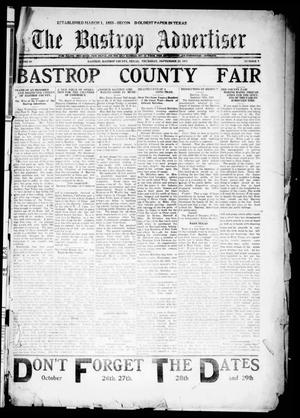 The Bastrop Advertiser (Bastrop, Tex.), Vol. 69, No. 8, Ed. 1 Thursday, September 22, 1921