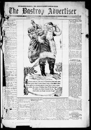 The Bastrop Advertiser (Bastrop, Tex.), Vol. 69, No. 21, Ed. 1 Thursday, December 22, 1921