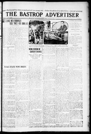 The Bastrop Advertiser (Bastrop, Tex.), Vol. 72, No. 13, Ed. 1 Thursday, August 20, 1925