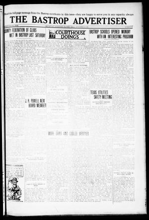 The Bastrop Advertiser (Bastrop, Tex.), Vol. 72, No. 18, Ed. 1 Thursday, September 24, 1925