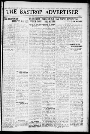 The Bastrop Advertiser (Bastrop, Tex.), Vol. 73, No. 18, Ed. 1 Thursday, September 30, 1926