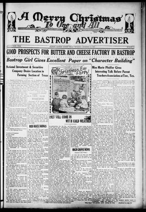 The Bastrop Advertiser (Bastrop, Tex.), Vol. 73, No. 30, Ed. 1 Thursday, December 23, 1926
