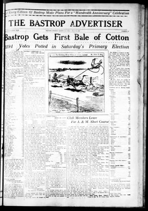 The Bastrop Advertiser (Bastrop, Tex.), Vol. 77, No. 20, Ed. 1 Thursday, July 31, 1930