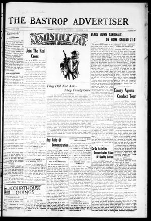The Bastrop Advertiser (Bastrop, Tex.), Vol. 77, No. 34, Ed. 1 Thursday, November 6, 1930