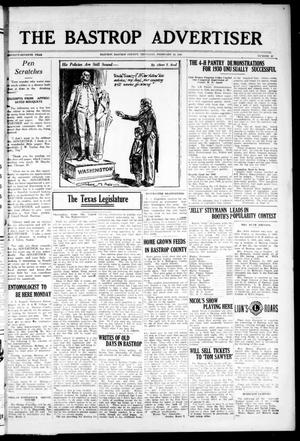 The Bastrop Advertiser (Bastrop, Tex.), Vol. 77, No. 49, Ed. 1 Thursday, February 19, 1931