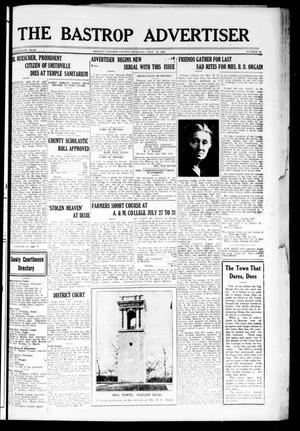 Primary view of object titled 'The Bastrop Advertiser (Bastrop, Tex.), Vol. 78, No. 18, Ed. 1 Thursday, July 16, 1931'.
