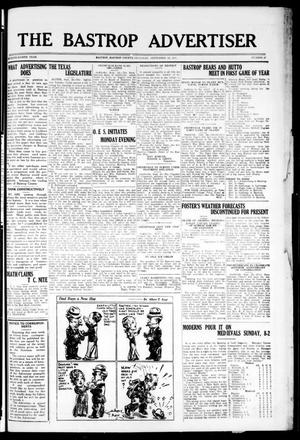 The Bastrop Advertiser (Bastrop, Tex.), Vol. 78, No. 27, Ed. 1 Thursday, September 24, 1931