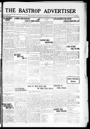The Bastrop Advertiser (Bastrop, Tex.), Vol. 78, No. 31, Ed. 1 Thursday, October 22, 1931