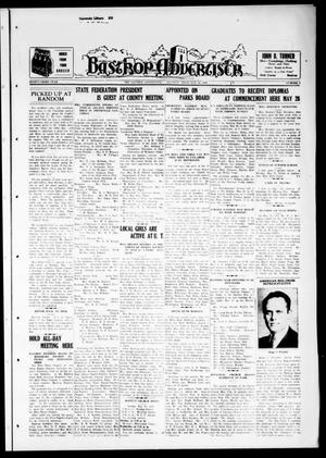 Primary view of object titled 'Bastrop Advertiser (Bastrop, Tex.), Vol. 84, No. 9, Ed. 1 Thursday, May 20, 1937'.