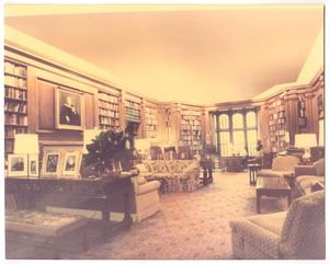 [Photograph of the Furnished Oak Room at the DeGolyer Estate]
