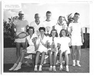 Primary view of object titled '[Photograph of the Winners of a Tennis Tournament]'.