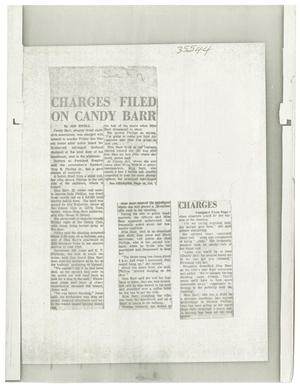 Primary view of object titled '[Newspaper Clipping about Candy Barr]'.