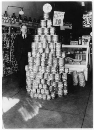 Primary view of object titled '[Grocery store display]'.