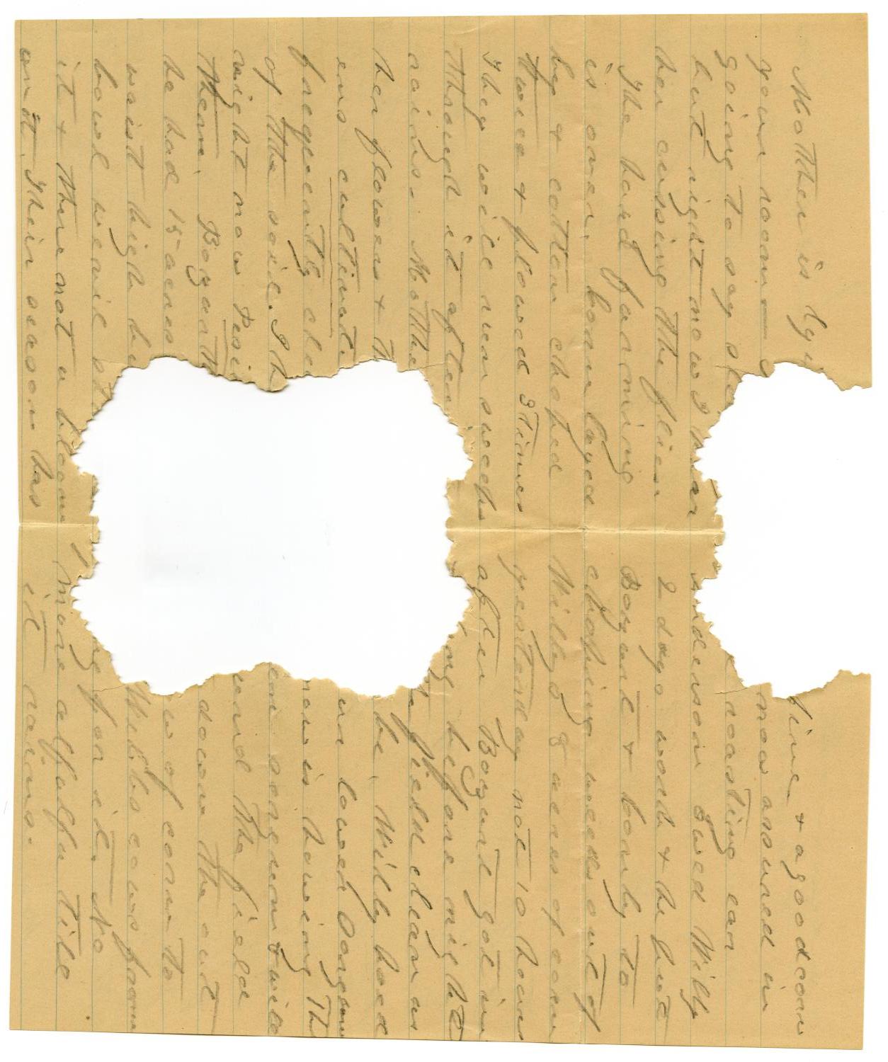 [Letter to Linnet Moore and Family, June 1901]
                                                
                                                    [Sequence #]: 2 of 8
                                                