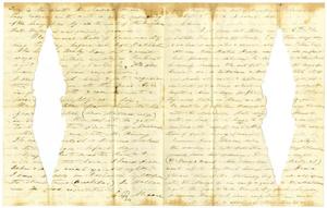 Primary view of object titled '[Letter from Charles B. Moore to Elvira Moore, October 13, 1856]'.