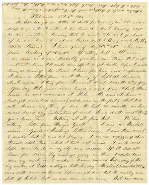 Primary view of object titled '[Letter from Elvira Moore to Charles Moore, October 6, 1864]'.