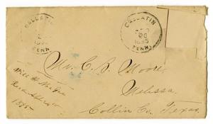 Primary view of object titled '[Envelope addressed to Charles B. Moore, April 20, 1895]'.