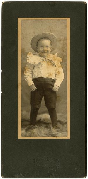 Primary view of object titled '[Photograph of Young Boy]'.