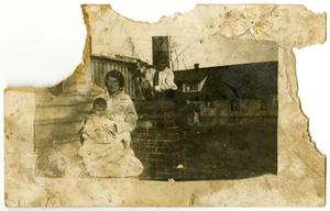 Primary view of object titled '[Postcard of a Family to Mary Moore]'.