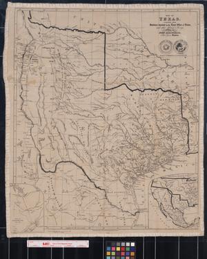 Map of Texas : compiled from surveys recorded in the land office of Texas and other official surveys / by John Arrowsmith.
