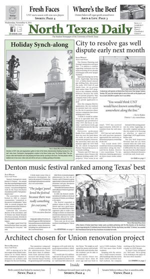North Texas Daily (Denton, Tex.), Vol. 98, No. 44, Ed. 1 Wednesday, November 9, 2011