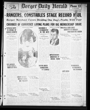 Borger Daily Herald (Borger, Tex.), Vol. 2, No. 1, Ed. 1 Wednesday, November 23, 1927