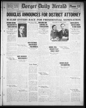 Borger Daily Herald (Borger, Tex.), Vol. 2, No. 87, Ed. 1 Sunday, March 4, 1928