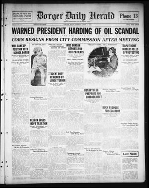 Borger Daily Herald (Borger, Tex.), Vol. 2, No. 113, Ed. 1 Tuesday, April 3, 1928