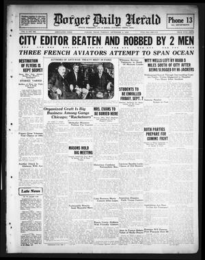 Borger Daily Herald (Borger, Tex.), Vol. 2, No. 243, Ed. 1 Tuesday, September 4, 1928