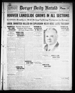 Borger Daily Herald (Borger, Tex.), Vol. 2, No. 298, Ed. 1 Wednesday, November 7, 1928