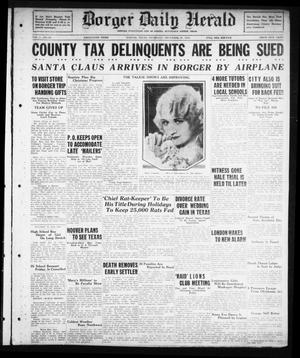 Borger Daily Herald (Borger, Tex.), Vol. 3, No. 23, Ed. 1 Thursday, December 20, 1928