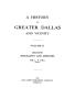 Book: A History of Greater Dallas and Vicinity: Volume 2