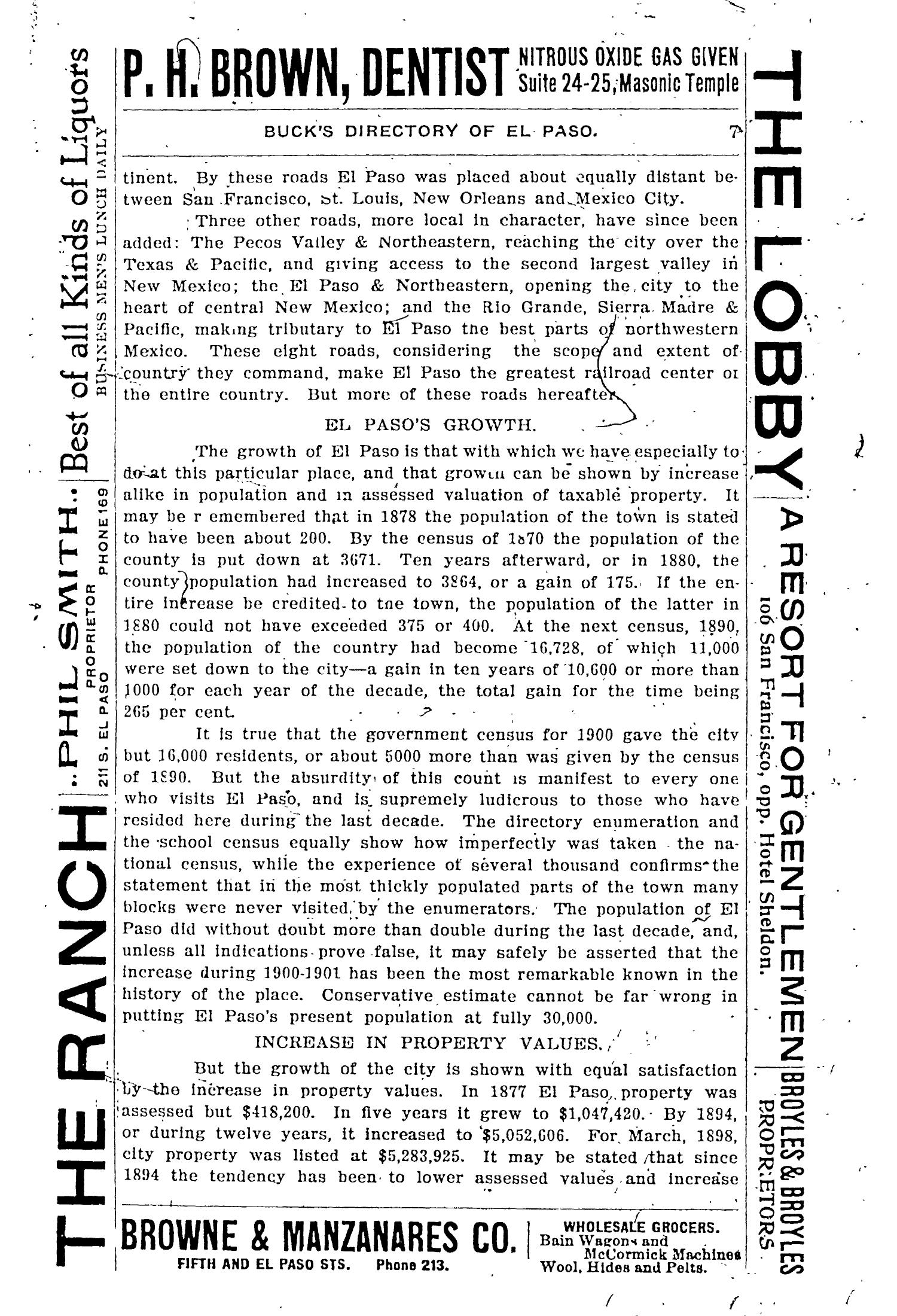 Buck's Directory of El Paso for 1902
                                                
                                                    7
                                                