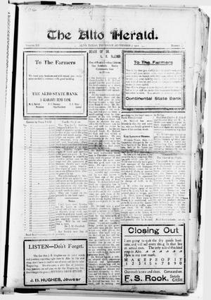 The Alto Herald (Alto, Tex.), Vol. 12, No. 41, Ed. 1 Thursday, September 5, 1912