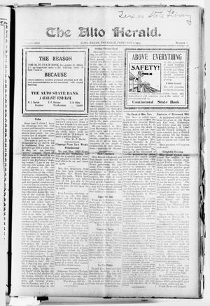 The Alto Herald (Alto, Tex.), Vol. 13, No. 8, Ed. 1 Thursday, February 6, 1913