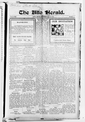 The Alto Herald (Alto, Tex.), Vol. 13, No. 24, Ed. 1 Thursday, May 29, 1913