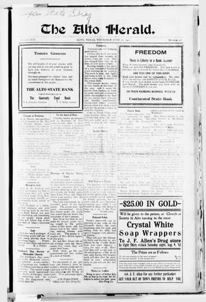 The Alto Herald (Alto, Tex.), Vol. 13, No. 28, Ed. 1 Thursday, June 26, 1913