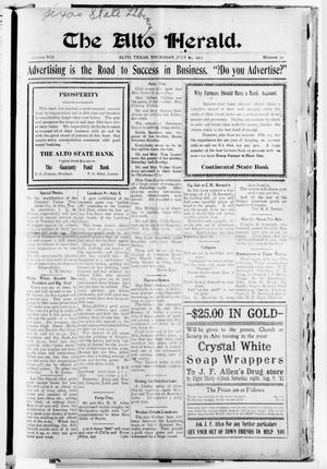 The Alto Herald (Alto, Tex.), Vol. 13, No. 32, Ed. 1 Thursday, July 24, 1913