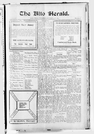 The Alto Herald (Alto, Tex.), Vol. 13, No. 38, Ed. 1 Thursday, September 4, 1913