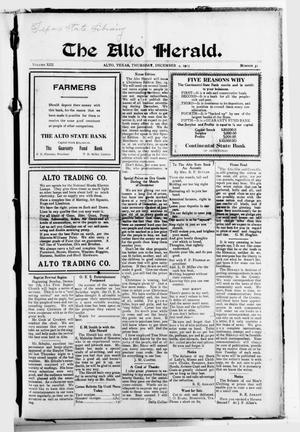 The Alto Herald (Alto, Tex.), Vol. 13, No. 51, Ed. 1 Thursday, December 4, 1913