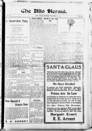 The Alto Herald (Alto, Tex.), Vol. 14, No. 51, Ed. 1 Thursday, December 10, 1914