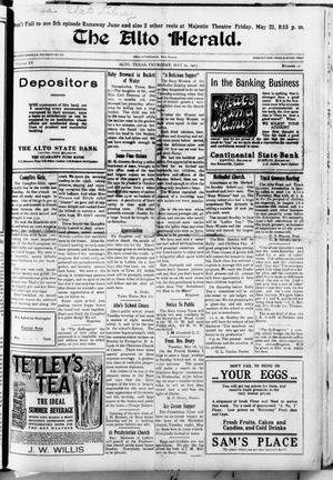 The Alto Herald (Alto, Tex.), Vol. 15, No. 22, Ed. 1 Thursday, May 20, 1915
