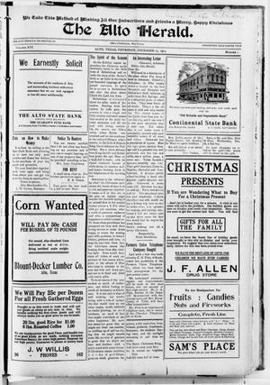 The Alto Herald (Alto, Tex.), Vol. 16, No. 1, Ed. 1 Thursday, December 23, 1915