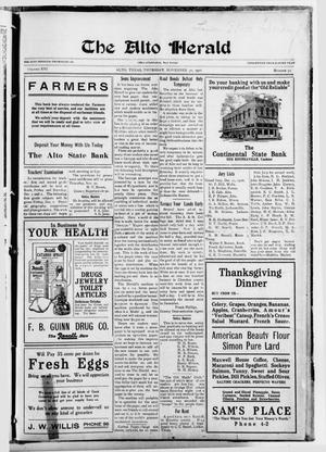 The Alto Herald (Alto, Tex.), Vol. 16, No. 50, Ed. 1 Thursday, November 30, 1916