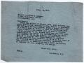 Primary view of [Letter from Dr. Edwin D. Moten to L.S. Ayres & Company, February 16, 1947]