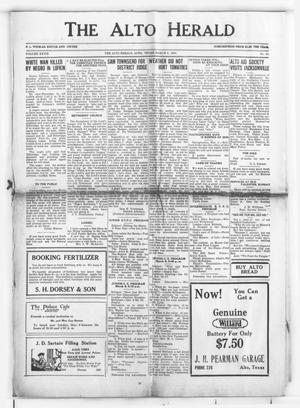 The Alto Herald (Alto, Tex.), Vol. 29, No. 45, Ed. 1 Thursday, March 6, 1930