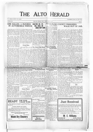 The Alto Herald (Alto, Tex.), Vol. 30, No. 47, Ed. 1 Thursday, March 26, 1931