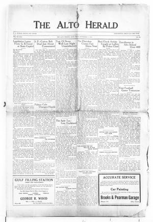 The Alto Herald (Alto, Tex.), Vol. 31, No. 20, Ed. 1 Thursday, September 17, 1931